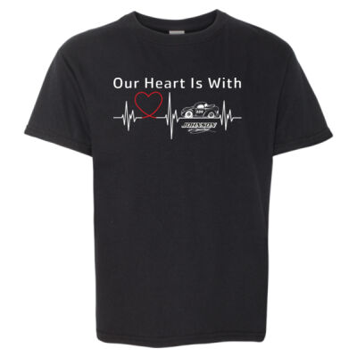 OUR HEART IS WITH - Softstyle® T-Shirt - Softstyle® Youth T-Shirt Thumbnail