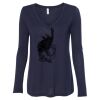 Women's Flowy Long Sleeve V-Neck Tee Thumbnail