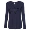 Women's Flowy Long Sleeve V-Neck Tee Thumbnail