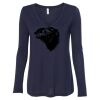 Women's Flowy Long Sleeve V-Neck Tee Thumbnail
