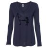 Women's Flowy Long Sleeve V-Neck Tee Thumbnail