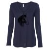 Women's Flowy Long Sleeve V-Neck Tee Thumbnail