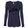 Women's Flowy Long Sleeve V-Neck Tee Thumbnail