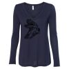 Women's Flowy Long Sleeve V-Neck Tee Thumbnail