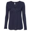 Women's Flowy Long Sleeve V-Neck Tee Thumbnail