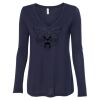 Women's Flowy Long Sleeve V-Neck Tee Thumbnail