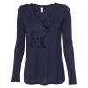Women's Flowy Long Sleeve V-Neck Tee Thumbnail