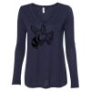 Women's Flowy Long Sleeve V-Neck Tee Thumbnail
