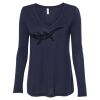 Women's Flowy Long Sleeve V-Neck Tee Thumbnail