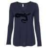 Women's Flowy Long Sleeve V-Neck Tee Thumbnail
