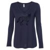 Women's Flowy Long Sleeve V-Neck Tee Thumbnail