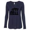 Women's Flowy Long Sleeve V-Neck Tee Thumbnail