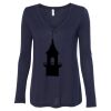 Women's Flowy Long Sleeve V-Neck Tee Thumbnail