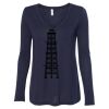 Women's Flowy Long Sleeve V-Neck Tee Thumbnail