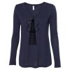 Women's Flowy Long Sleeve V-Neck Tee Thumbnail