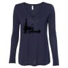 Women's Flowy Long Sleeve V-Neck Tee Thumbnail