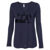 Women's Flowy Long Sleeve V-Neck Tee Thumbnail