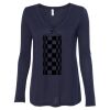 Women's Flowy Long Sleeve V-Neck Tee Thumbnail