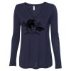 Women's Flowy Long Sleeve V-Neck Tee Thumbnail