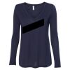 Women's Flowy Long Sleeve V-Neck Tee Thumbnail