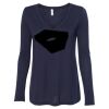 Women's Flowy Long Sleeve V-Neck Tee Thumbnail