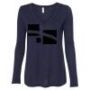 Women's Flowy Long Sleeve V-Neck Tee Thumbnail