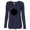 Women's Flowy Long Sleeve V-Neck Tee Thumbnail