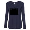 Women's Flowy Long Sleeve V-Neck Tee Thumbnail