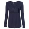 Women's Flowy Long Sleeve V-Neck Tee Thumbnail