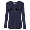 Women's Flowy Long Sleeve V-Neck Tee Thumbnail