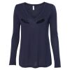 Women's Flowy Long Sleeve V-Neck Tee Thumbnail