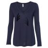 Women's Flowy Long Sleeve V-Neck Tee Thumbnail