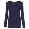 Women's Flowy Long Sleeve V-Neck Tee Thumbnail
