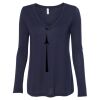 Women's Flowy Long Sleeve V-Neck Tee Thumbnail