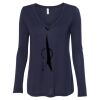 Women's Flowy Long Sleeve V-Neck Tee Thumbnail