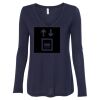 Women's Flowy Long Sleeve V-Neck Tee Thumbnail