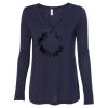 Women's Flowy Long Sleeve V-Neck Tee Thumbnail