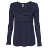 Women's Flowy Long Sleeve V-Neck Tee Thumbnail