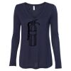 Women's Flowy Long Sleeve V-Neck Tee Thumbnail
