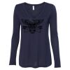 Women's Flowy Long Sleeve V-Neck Tee Thumbnail
