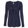 Women's Flowy Long Sleeve V-Neck Tee Thumbnail