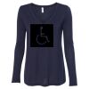 Women's Flowy Long Sleeve V-Neck Tee Thumbnail