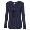 Women's Flowy Long Sleeve V-Neck Tee Thumbnail