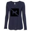 Women's Flowy Long Sleeve V-Neck Tee Thumbnail