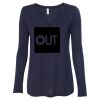 Women's Flowy Long Sleeve V-Neck Tee Thumbnail