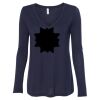Women's Flowy Long Sleeve V-Neck Tee Thumbnail