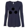 Women's Flowy Long Sleeve V-Neck Tee Thumbnail