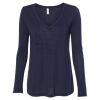 Women's Flowy Long Sleeve V-Neck Tee Thumbnail