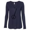 Women's Flowy Long Sleeve V-Neck Tee Thumbnail
