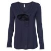Women's Flowy Long Sleeve V-Neck Tee Thumbnail
